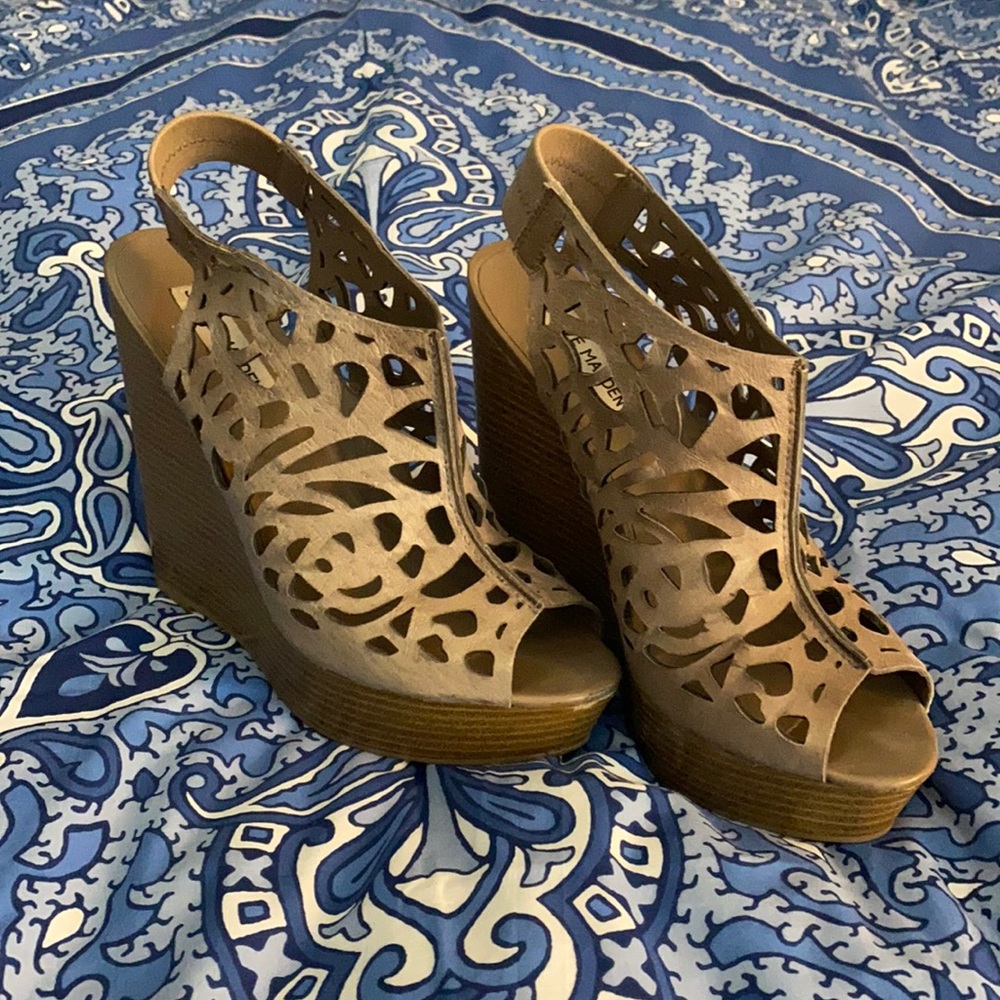Steve Madden Leather Wedges